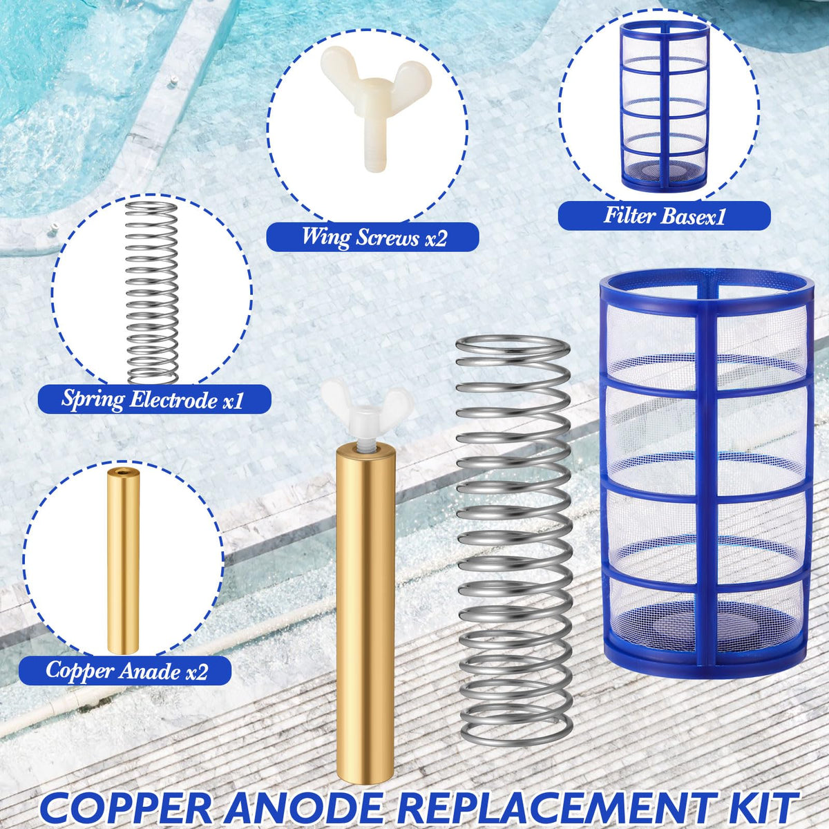 Qualirey coil springs and screws set, supports quick replacements