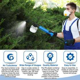 Qualirey complete duster kit with funnel and spoon for versatile use.