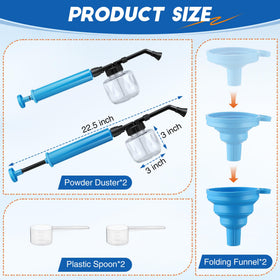 Qualirey duster spray gun assembly showing smooth powder distribution.