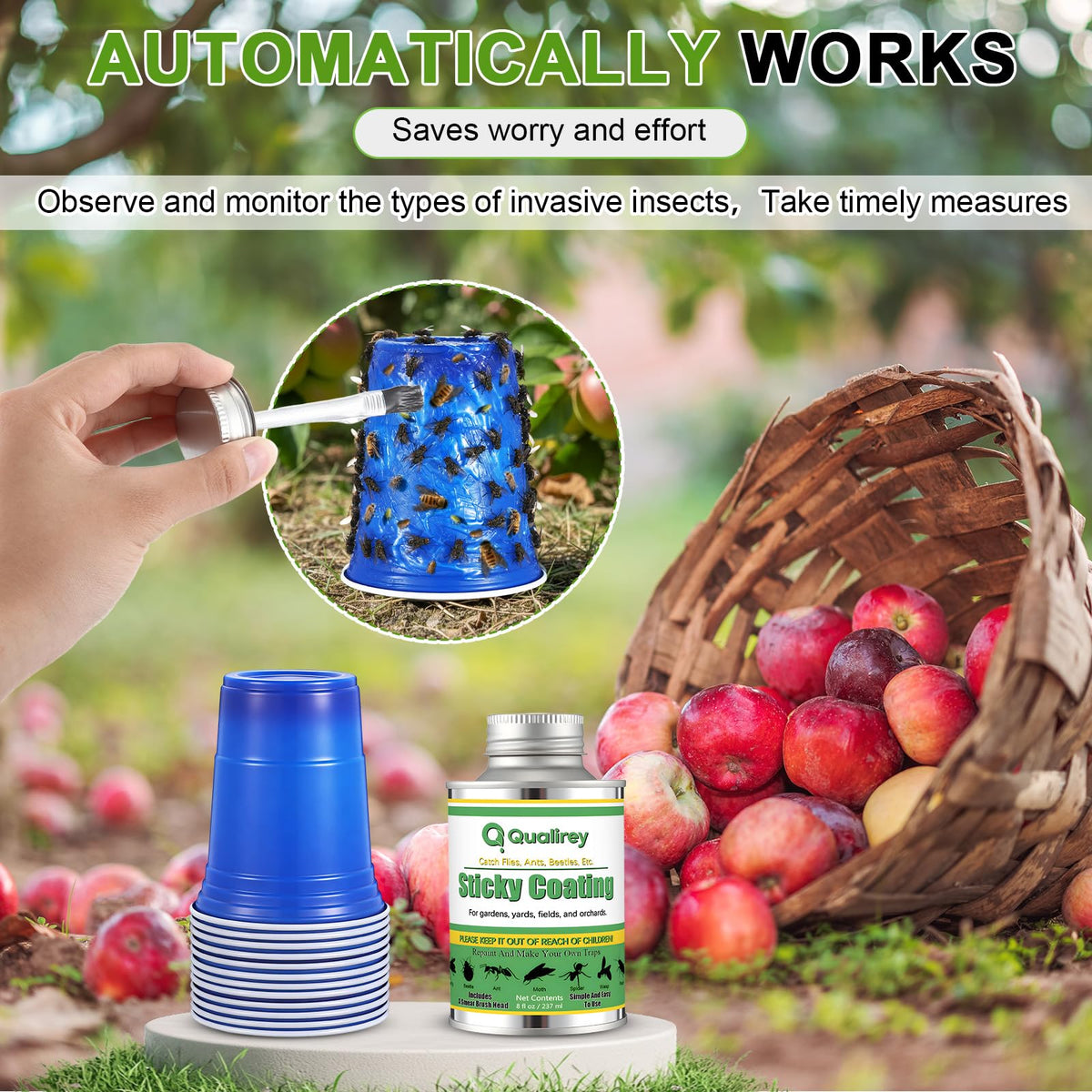 Qualirey DIY insect trap kit enables easy outdoor setup.