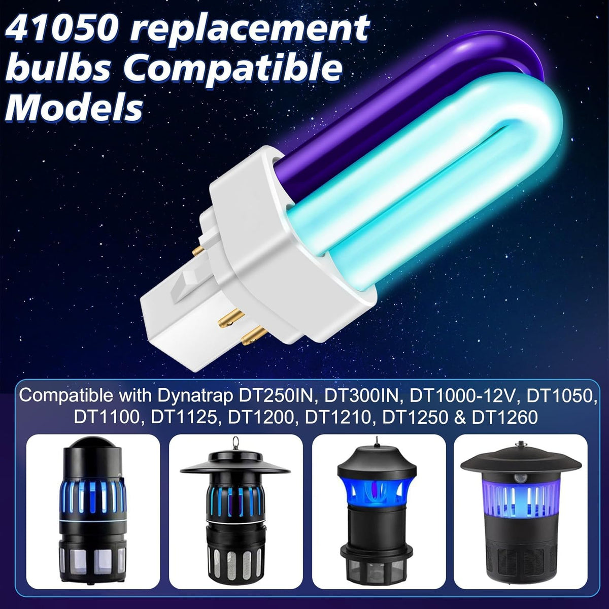 Qualirey Dynatrap compatible bulb works with DT1050 and DT1250