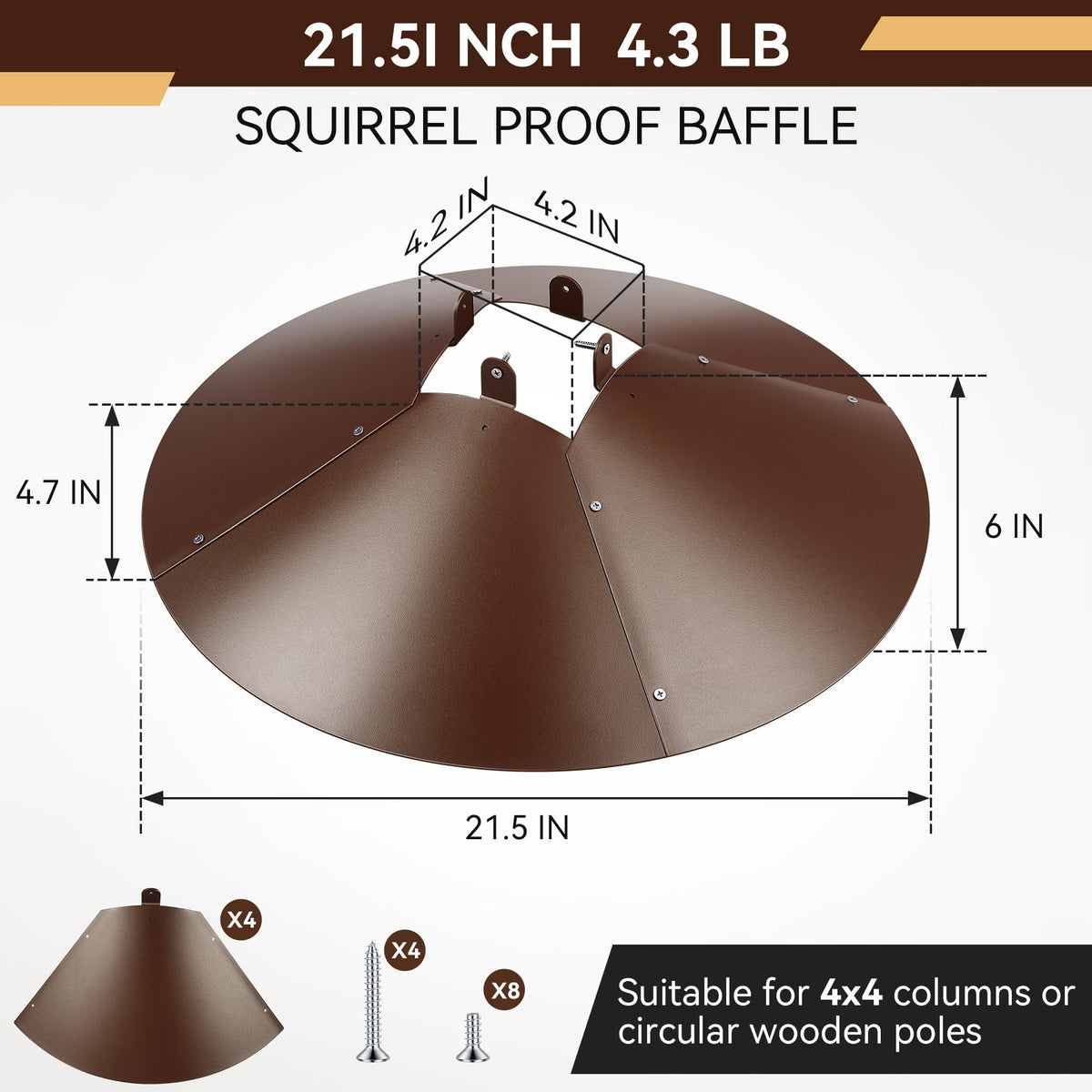 Qualirey easy-assembly design enables quick protection with included screws