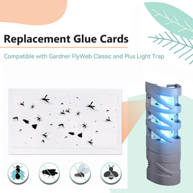 Qualirey FlyWeb-compatible glue board captures flying insects without chemicals.