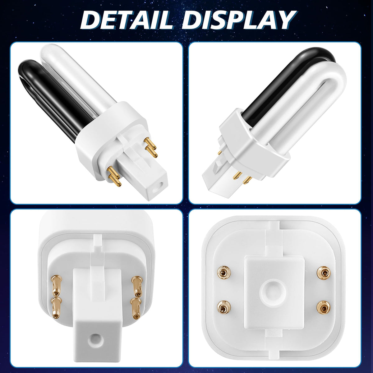 Qualirey four-pack bulbs compatible with many Dynatrap models