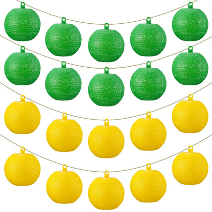 Qualirey fruit fly trap ball green captures insects with 360-degree adhesion, ideal for gardens