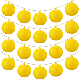 Qualirey fruit fly trap ball yellow packaging shows ten traps ready for home use.