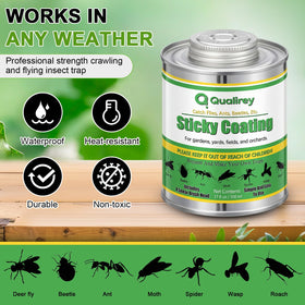 Qualirey garden-orchard-protection-barrier shields plants in outdoor spaces.