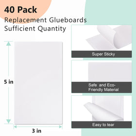 Qualirey glue board insertion into trap enables quick setup.
