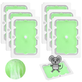 Qualirey glue trap in vibrant green for quick rodent visibility.