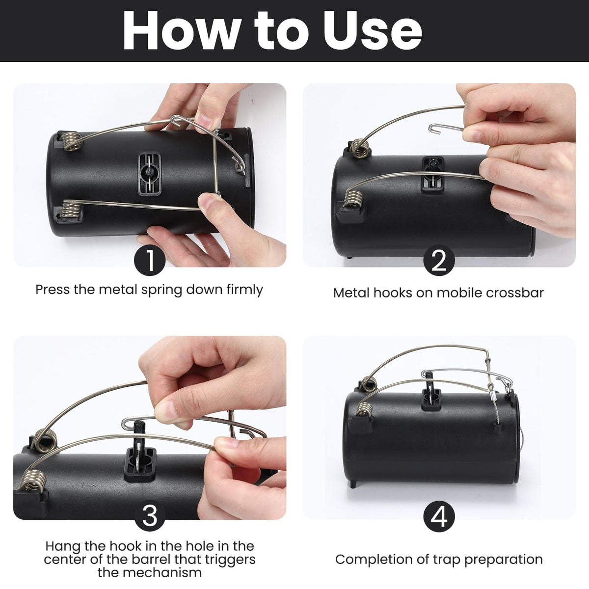 Qualirey gopher trap assembly highlights straightforward setup.