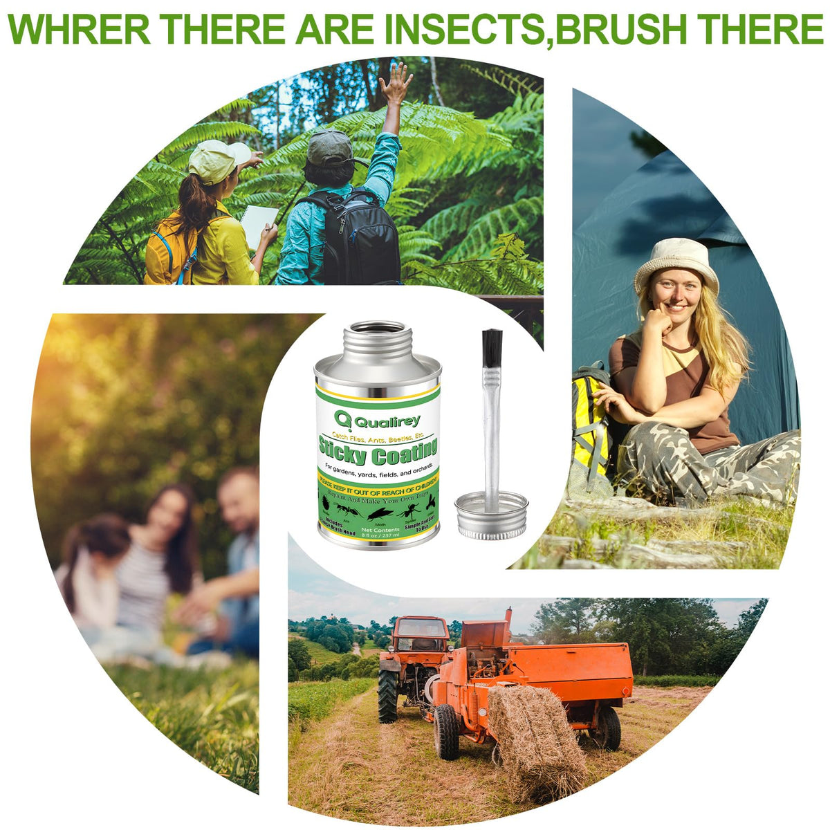 Qualirey insect barrier protects plants and structures outdoors