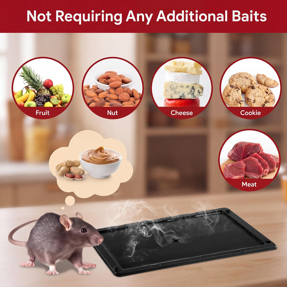 Qualirey heavy-duty sticky traps in pack provide durable pest capture