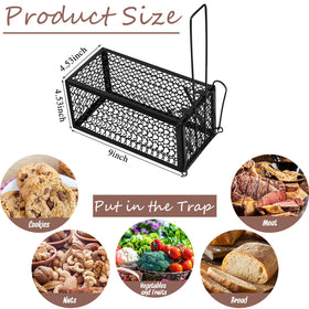 Qualirey humane rat trap cage bait pedal shows simple setup.