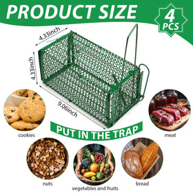 Qualirey green live trap ideal for yard use and discreet placement