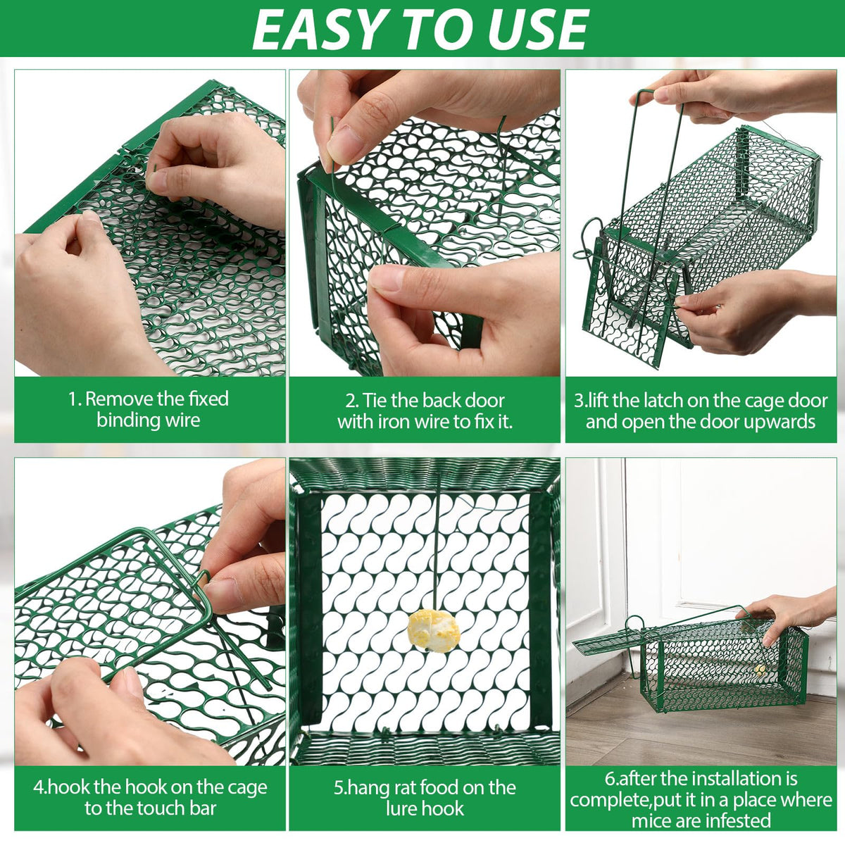 Qualirey compact 4.33 x 4.33 x 9.06 in traps for homes