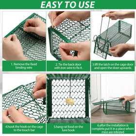 Qualirey compact 4.33 x 4.33 x 9.06 in traps for homes