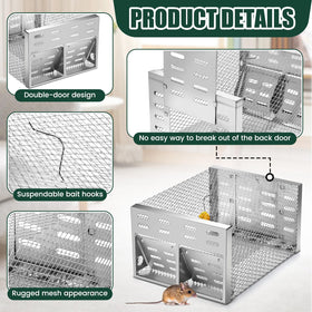 Qualirey large-capacity 12x9 trap illustrating spacious interior.