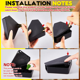Qualirey mouse station showcases enclosed design to keep bait secure indoors.