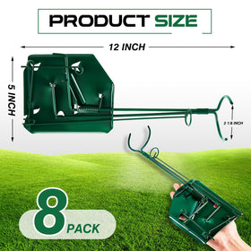 Qualirey mole-gopher trap showing durable steel construction