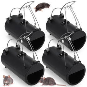 Qualirey mole trap 6.7 inch exterior view for easy lawn installation.