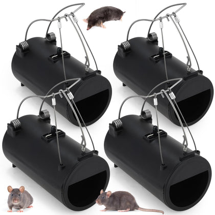 Qualirey mole trap 6.7 inch exterior view for easy lawn installation.
