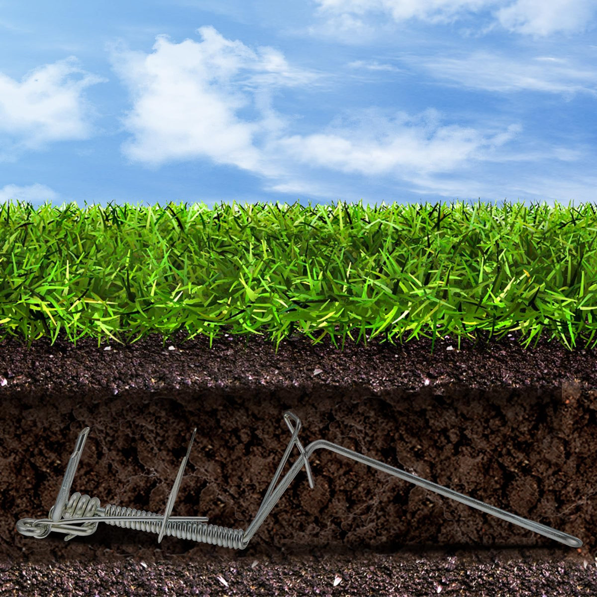 Qualirey mole trap during setup requires strength and care.