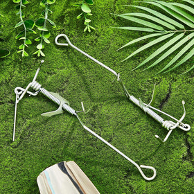 Qualirey mole trap silver finish adds sturdy, rust-proof appeal.