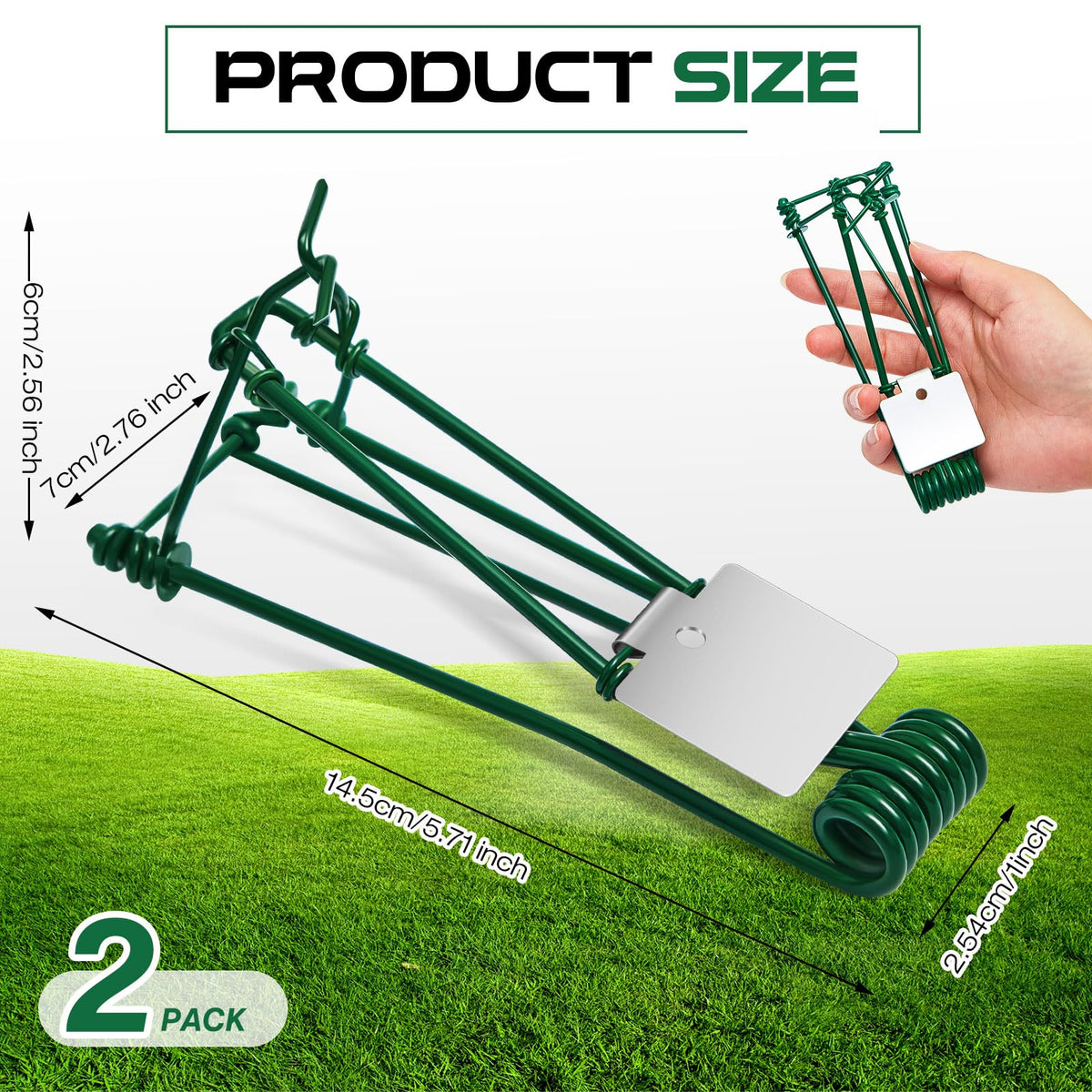 Qualirey mole trap with trigger mechanism for quick removal