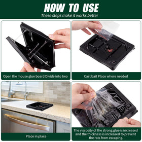 Qualirey glue traps in dining room use reduce clutter and pests around tables.