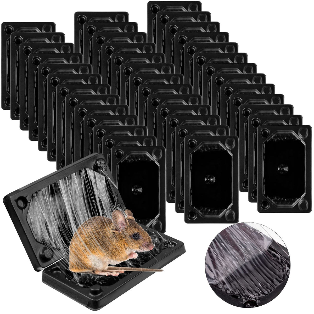 Qualirey mouse glue traps pack 40 ready-to-use pest control for busy homes.