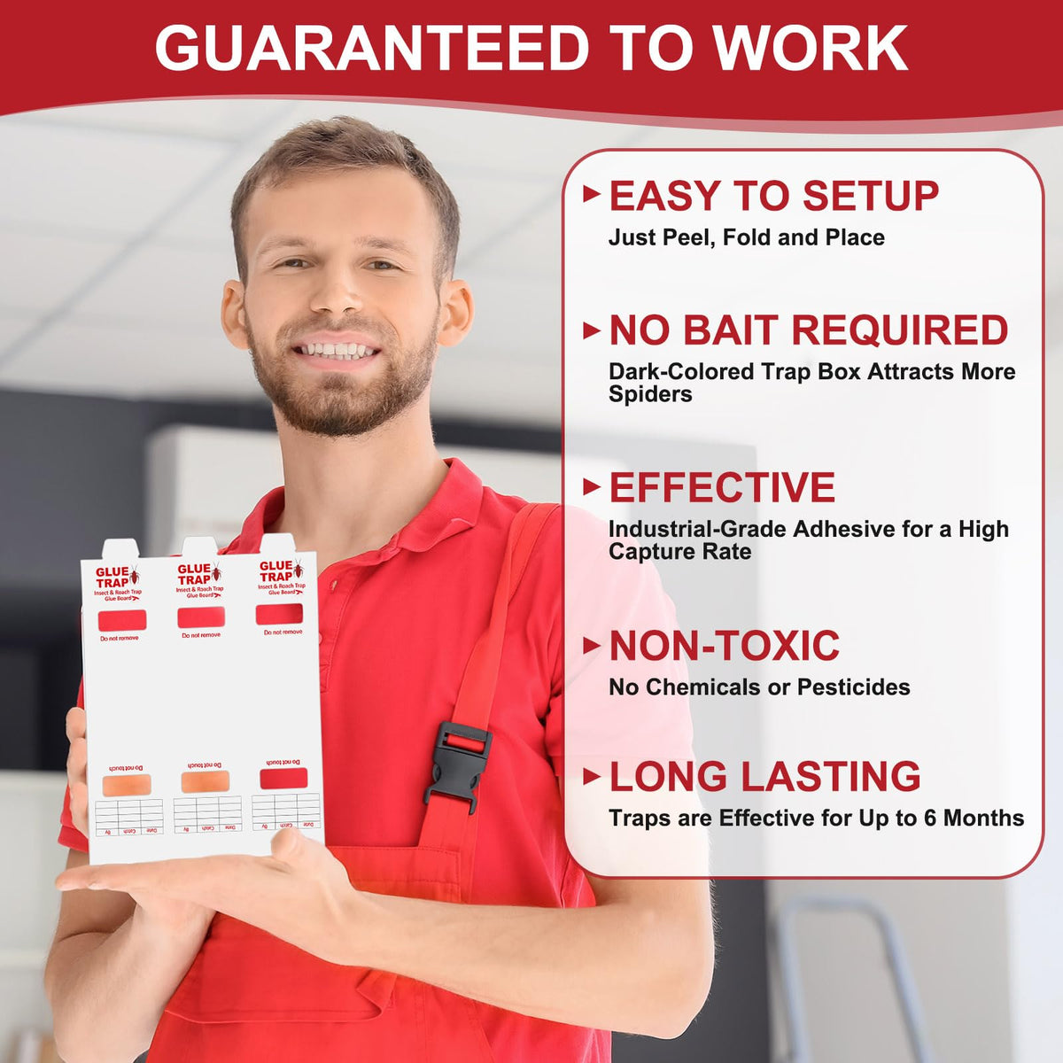 Qualirey multi-pest glue traps tackle cockroaches, crickets, and more