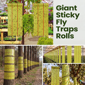 Qualirey waterproof fly tape uses large surface area to trap gnats.