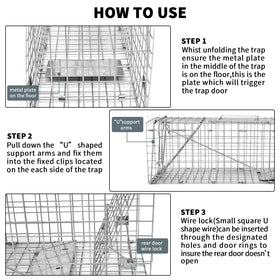 Qualirey trap with one-door design and clear entry path.