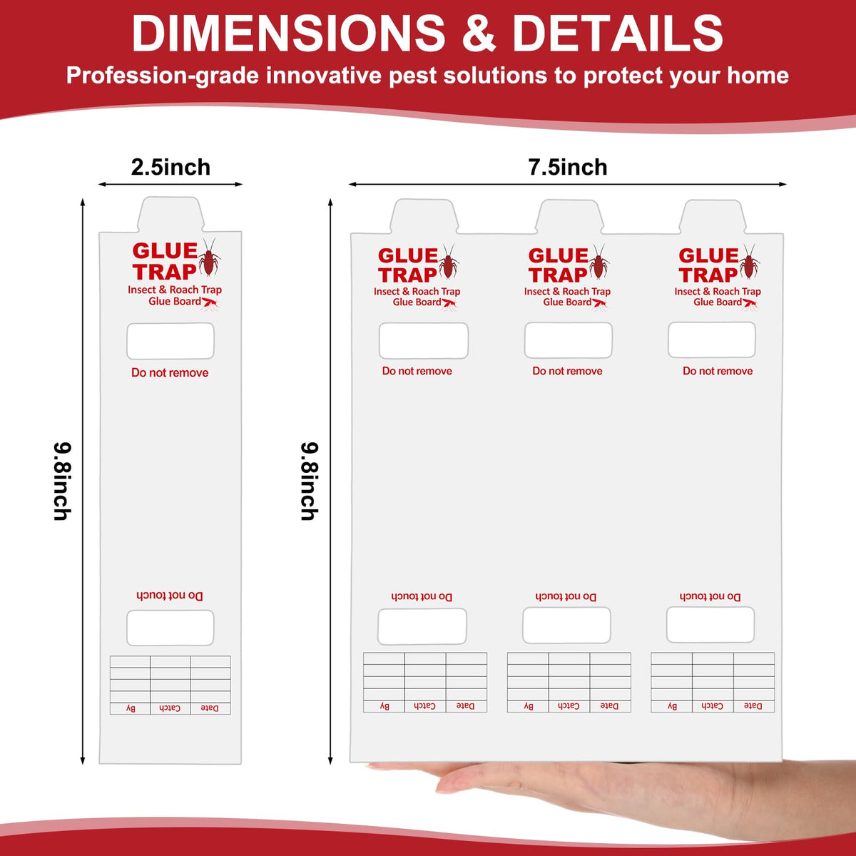 Qualirey perforated sheets with tear lines for quick trap setup