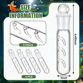 Qualirey planaria trap clear-glass design provides easy monitoring of activity.