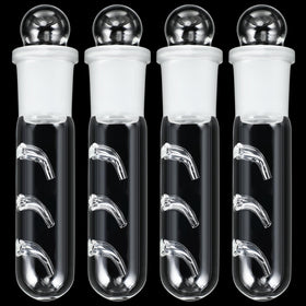 Qualirey planaria trap compact four-pack glass shows space-saving design for small aquariums.