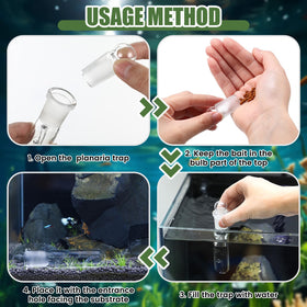 Qualirey planaria trap snail and leech capture helps maintain tank cleanliness.