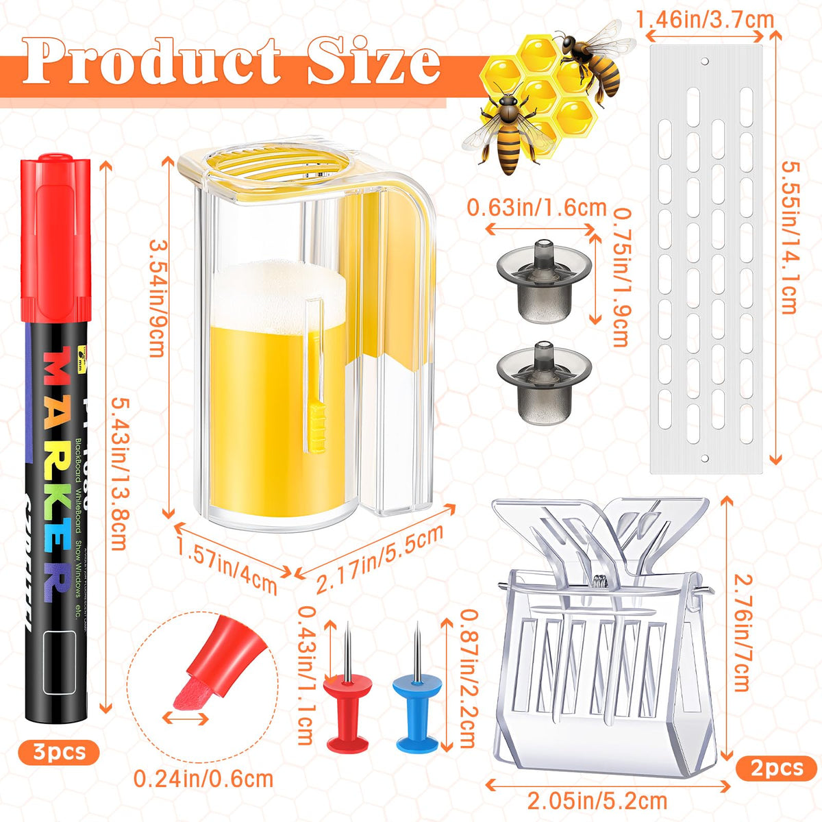 Qualirey queen marking pen yellow for bright visibility during hive checks
