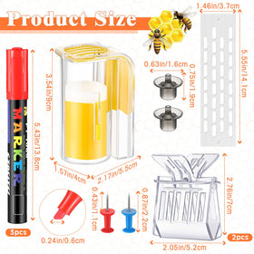 Qualirey queen marking pen yellow for bright visibility during hive checks