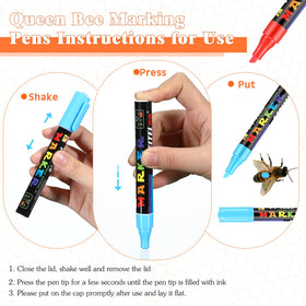 Qualirey queen marking pen purple provides high visibility for locating the queen.