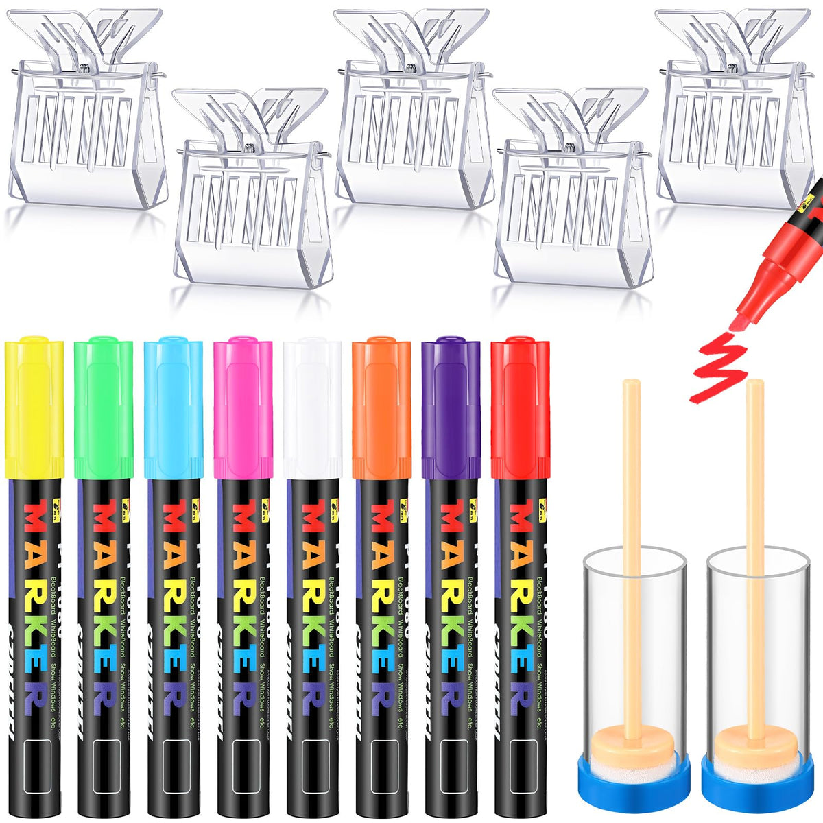 Qualirey queen marking pen red enhances visibility during hive marking.