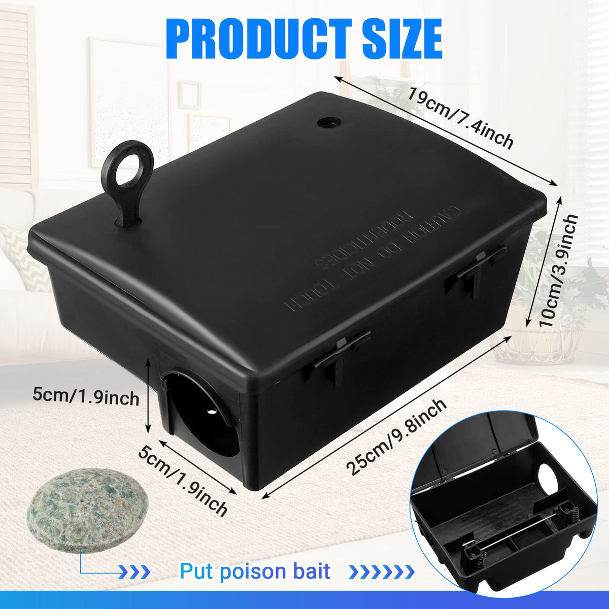 Qualirey rat station with keyed lock system for safety