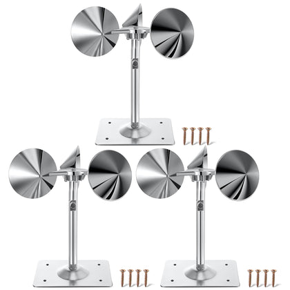 Qualirey reflective bird deterrent front view showing wind-powered rotation for gardens.