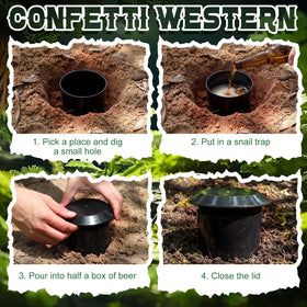 Qualirey reusable garden trap with stackable design for space-saving storage.