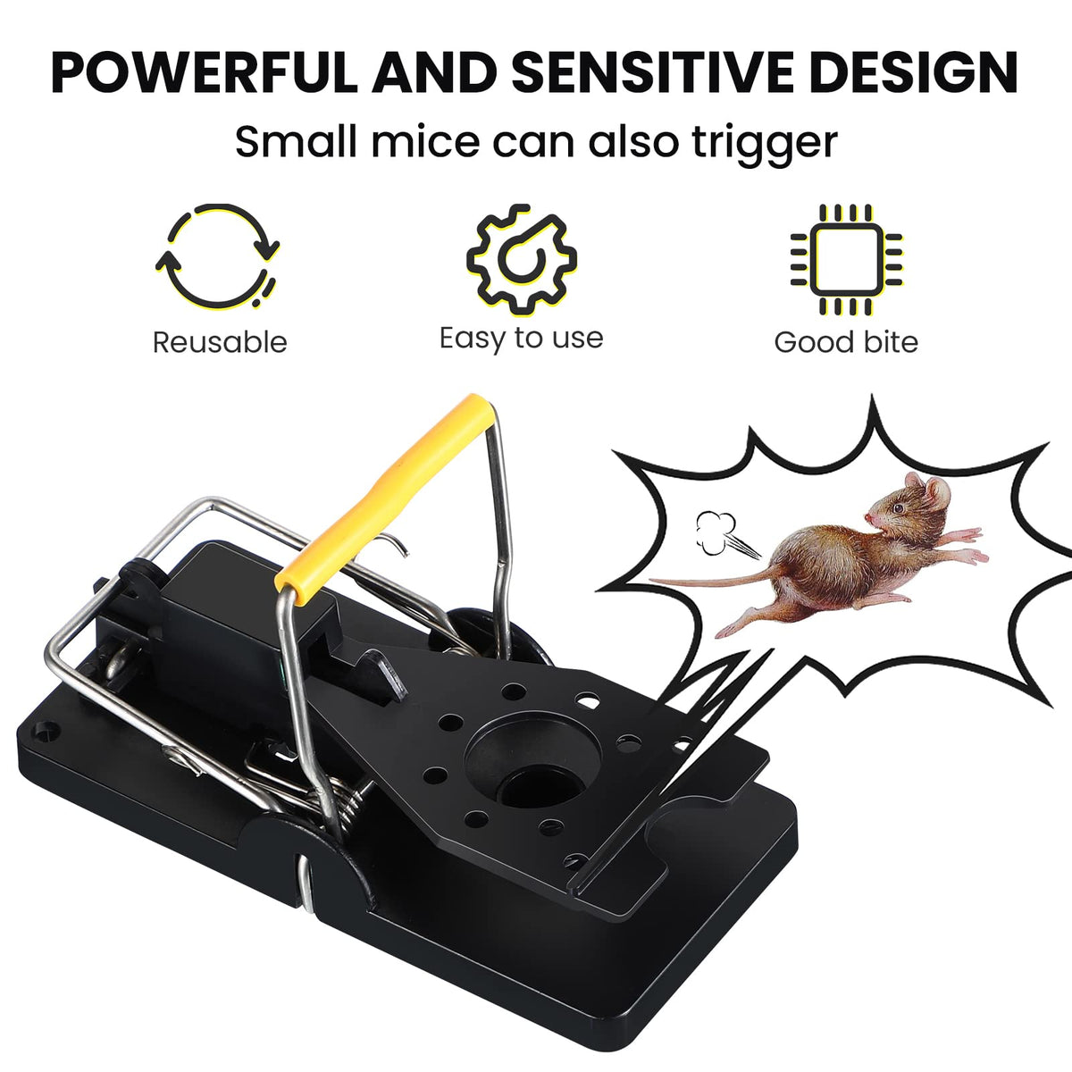 Qualirey reusable-plastic-traps promote long-term use with odor-free, wipe-clean surfaces.
