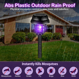 Qualirey purple-light zapper attracts insects for a calmer outdoor evening