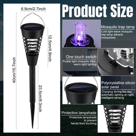Qualirey mosquito killer lamp emits purple light to attract bugs.