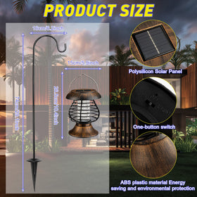Qualirey bug zapper hanging ring design for patio or garden