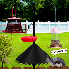 Qualirey Squirrel Baffle helps keep bird feeders stocked for birds