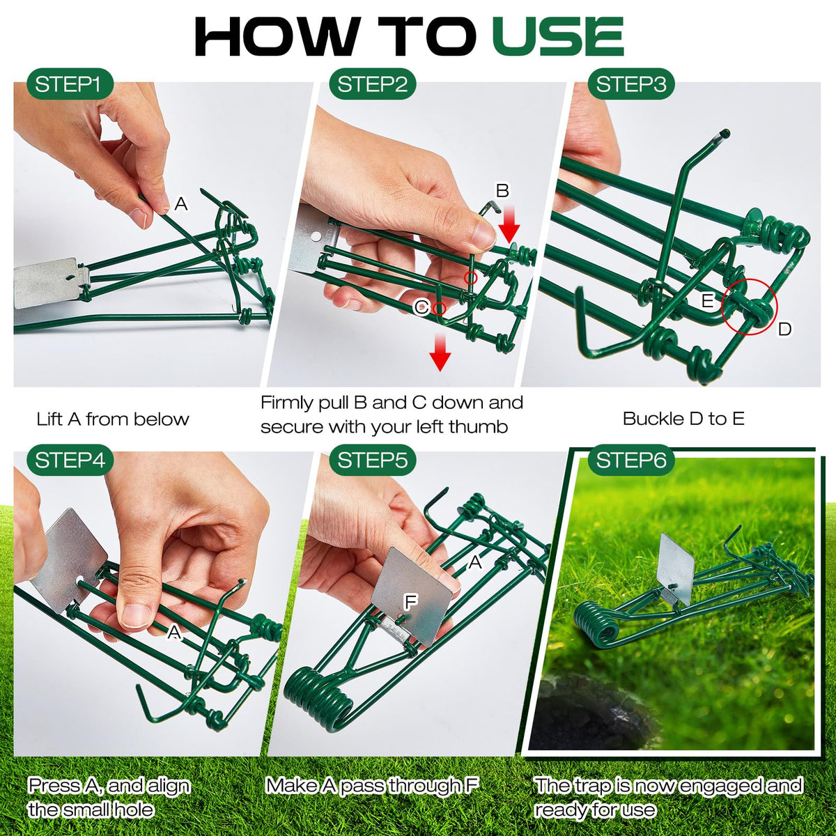 Qualirey stainless steel gopher trap is durable and reusable